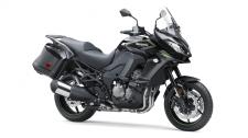New 2018 KAWASAKI VERSYS 1000 LT METALLIC FLAT SPARK BLACK/METALLIC SPARK BLACK WITH AN INSPIRING 1,043cc INLINE FOUR-CYLINDER ENGINE AND NIMBLE CHASSIS, THE VERSYS® 1000 LT IS SURE TO TAKE YOU ON AN UNFORGETTABLE ADVENTURE.
Powerful 1,043cc inline four-cylinder engine pulls strongly throughout the rpm range
Upright riding position offers a high level of comfort
Windscreen with tool-free adjustment and hand guards provide additional wind protection
ABS is standard on all models, offering additional reassurance when braking on low-grip or uneven surfaces
Comes equipped with a set of color-matched 28 liter (each) hard saddlebags featuring KQR™ mounts and an integrated mounting system that utilizes the ignition key for simple saddlebag unlocking and removal
Updated dash instrumentation featuring a gear position indicator
Comes with a 24-month limited warranty