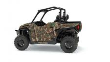 New 2017 POLARIS GENERAL 1000 EPS HUNTER EDITION POLARIS PURSUIT CAMO Pumping out 100 horsepower The Polaris GENERAL is the most powerful Rec Utility ever produced. The Polaris GENERAL has a class best 0-40 mph … 18% more horsepower than Commander so you can light up the trails. This off-road oriented 999 cc twin delivers broad max torque throughout its rpm range - 65 ft. lbs. of torque to haul, pull, and power through the biggest jobs. Loaded down with gear for an extreme camping trip or ready to handle the toughest jobs, The Polaris GENERALs 1,100 lbs. total payload is up to the task. With the standard 2 receiver, The Polaris GENERALs 1,500 lbs. towing capacity - aided with standard engine braking - is ready to tackle whatever your day demands. With the industrys fastest engaging high-performance AWD, The Polaris GENERAL™ is ready to attack demanding trails and the harshest fields. All four wheels engage near instantly when your vehicle needs more forward traction and reverts back to 2WD when it doesn’t, no need to wait for pressure to build up or to stop and lock in a diff like our competitors. NEW! The VersaTrac Turf Mode switch unlocks the rear differential for easier, tighter turns that won’t tear up your lawn.