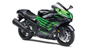 New 2020 KAWASAKI NINJA ZX-14R METALLIC DIABLO BLACK/GOLDEN BLAZED GREEN Premium onboard electronics and uncompromising refinement give the Ninja ZX-14R the ability to take on the track or the backroads with sophisticated ease.