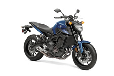 New 2016 YAMAHA FZ-09 IMPACT BLUE The FZ‑09’s powerful 847cc in‑line 3‑cylinder crossplane crankshaft concept engine delivers huge torque combined with a lightweight chassis and slim design for incredible handling.