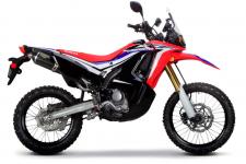 New 2018 HONDA CRF250L RALLY BLACK-RED-WHITE Inspired by the factory CRF450 Rally machine raced in the Dakar by Team Monster Energy Honda, and based on the standard CRF250L, the CRF250L Rally is ready for weekend adventure, long-distance touring or the daily commute. Featuring styling that evokes images of adventure and travel, the bike has long-travel suspension, large-disk brakes (with available ABS), excellent weather protection and an impressive cruising range. Engine performance combines solid bottom-end torque with substantial top-end power. 246601