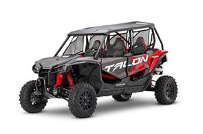 New 2020 HONDA TALON 1000X-4 METALLIC GREY/PEARL RED If the whole point of a side-by-side is sharing the fun, then the new Honda Talon 1000X-4 and Talon 1000X-4 FOX Live Valve just doubled down on the best sport side-by-sides out there.