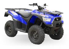 New 2017 KYMCO MXU 500I BLUE The basic MXU 500i enjoyed a complete makeover for 2016 with upgrades in both form and function. Powered by a fuel-injected 499cc, liquid-cooled, DOHC engine developing 36 horsepower, it now features a more durable chassis and re-designed running gear components that make it tough enough for utility purposes and maneuverable enough to handle any recreational challenge. Dual A-arm suspension, on-demand 2/WD and 4/WD, hydraulic disc brakes and KYMCO’s CVT automatic transmission complete the redesign which also includes a 187-pound rack, 1050 pound towing capacity, a standard 2-inch receiver hitch and storage under the front and rear fenders.