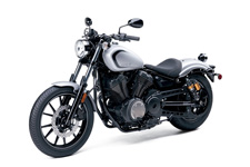 New 2015 YAMAHA BOLT R-SPEC MATTE SILVER The Bolt R-Spec is stripped down and devoid of chrome parts and epitomizes the “Urban Performance Bobber” look. The compact chassis proudly showcases the 58 cubic inch (942cc), air-cooled, 60° V-twin sitting at the heart of the bike. The Bolt R-Spec uses modern technology to create a riding experience superior to other similarly sized machines. Even fuel injection and ignition timing maps have been carefully chosen specifically for this bike to deliver class-leading performance with strong low- and mid-range torque sure to bring a smile to every rider’s face. Components such as the 3.2 gallon fuel tank, belt drive, front and rear wheels, digital meter and steel fender. The slim body and low seat design combine to give the motorcycle light maneuverability and a stable handling feeling. The upright riding posture helps the rider feel the wind, hear the sounds, and experience the pulse of the machine. For riders who value personalization, the options for the Bolt R-Spec are limited only by the owner’s imagination. As we say at Star motorcycles, “we build it, you make it your own.” And as the perfect canvas for customization, Bolt R-Spec is the ultimate example of that philosophy.