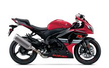 New 2016 SUZUKI GSX-R1000 COMMEMORATIVE EDITION RED / BLACK A pair of Commemorative Edition GSX-R1000 models celebrate the revolutionary 1985 introduction of the GSX-R750. A Blue-White model pays homage to the original GSX-R750, which featured classic blue-on-white stripes. A Red-Black model honors the Yoshimura Suzuki riders who excelled at the Suzuka 8 Hour endurance races in the 1980s. Both have an exclusive “30 Years of Performance” badge and special wheel striping to signify their limited production status.
The secret to the GSX-R1000’s legendary performance is an unrivaled combination of awesome power and precision handling. Its powerplant features cutting-edge designs like lightweight, forged pistons designed using Finite Element Method analysis, helping it provide incredible acceleration out of corners, matched by stunning top-end performance. Its chassis is designed for optimum rigidity, providing responsive steering and rock-solid stability even through wide-open sweepers.