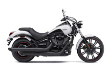 New 2016 KAWASAKI VULCAN 900 CUSTOM METALLIC PHANTOM PEARL CRYSTAL WHITE Right off the showroom floor, the Kawasaki Vulcan 900 Custom V-twin has all the style and attitude of a one-of-a-kind build. With its tall front wheel, drag-style chrome handlebars and low-slung seat, the appearance of this Kawasaki V-twin stands in almost stark contrast to its smooth ride and steadfast reliability. Enjoy the dynamic fusion of hand-built design and production quality with the Vulcan 900 Custom.