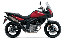 New 2016 SUZUKI V-STROM 650 ABS RED The Suzuki V-Strom 650 was designed with more than comfort in mind. Over the previous generation, it enhanced the running performance and in-town versatility of the popular V-Strom brand. The 645cc, v-twin engine features outstanding performance in low-to mid rpm range and has impressive styling that stands out in form and function. The V-Strom 650 ABS is an environmentally friendly vehicle that has excellent fuel economy for daily commuting and weekend touring. The Suzuki V-Strom 650 is just what you dreamed of to tackle on your exotic getaway.