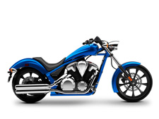 New 2016 HONDA FURY ULTRA BLUE METALLIC When was the last time you saw a beige motorcycle? Motorcycling has never been about blending in or being one of the herd, and that’s especially true in the world of cruisers and customs. But we think a bike has to work as good as it looks, and that’s what really sets the Honda Fury apart. Wanna turn some heads? The Fury is guaranteed to do that. But it’s also for riders who want a machine that they can cruise on all day long, that doesn’t spend its life in the service bay. Long, lean and mean, stretching nearly six feet from axle to axle, this is an outrageous testimony to the builder’s art. And the power and sound coming from its big 1312cc V-twin? Pure music. With clean, crisp lines few customs ever achieve, the Fury is as eye-catching when it’s stopped as when it’s rolling down the highway. One ride, and you’ll be hooked.