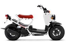 New 2016 HONDA RUCKUS WHITE / RED Nothing on two wheels—or four—has the rugged, minimalist look of a Honda Ruckus. And that’s the whole point. The Ruckus is all about riding down your own road in life, doing things your way, on your schedule. But the Ruckus is about way more than just its unique looks: its tough 49cc Honda engine also gets awesome mileage. And riding couldn’t be more simple: its Honda V-matic® automatic transmission makes for no-shifting, seamless power in and out of traffic. Its electric starter means you just turn a key, push a button, and you’re outta there. So forget about that suit-and-tie world. There’s plenty of time for that later. Right now, it’s time to get on a Honda Ruckus and Ruck out on the rugged side of life.