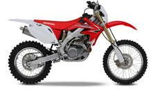 New 2017 HONDA CRF450X RED It’s a dream everyone had, but nobody could deliver on—until Honda invented the CRF450X. The light weight and power of a motocross bike, available to trail riders, Baja demons, and cross-country racers everywhere. But actually the CRF450X is a whole lot better than just an MX bike off the track. It gets a ton of specialized touches and refinements that hone it for the trail.