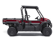 New 2017 KAWASAKI MULE PRO-DX EPS LE DIESEL DARK ROYAL RED The 2017 MULE PRO-DX is our powerful, most capable diesel MULE side x side ever. Build on the same rugged platform as the MULE PRO-FX, this innovative side , side comes equipped with the largest cargo bed in class all while offering comfortable full-size three-passenger seating. To top it off, the MULE PRO-DX is confidently backed by the Kawasaki STRONG 3-Year Limited Warranty.