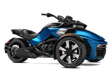 New 2017 CAN-AM SPYDER F3-S SM6 OXFORD BLUE METALLIC Escape in style with the Spyder F3-S model’s upgraded appearance, including machined front wheels. And when you want to turn things up a notch, the low center of gravity, higher performance shocks and Sport Mode are ready.