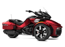 New 2017 CAN-AM SPYDER F3-T SM6 INTENSE RED PEARL When it’s time for an extended Spyder F3 cruise, the F3-T is your bike. You get the added comfort of a tall windshield and smooth and quiet shocks. Then take along your stuff with integrated hard side luggage.