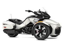 New 2017 CAN-AM SPYDER F3-T SE6 PEARL WHITE When it’s time for an extended Spyder F3 cruise, the F3-T is your bike. You get the added comfort of a tall windshield and smooth and quiet shocks. Then take along your stuff with integrated hard side luggage.