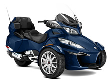 New 2017 CAN-AM SPYDER RT LIMITED ORBITAL BLUE METALLIC The unrivaled touring motorcycle experience with GPS, long-distance seat and standard travel bag. The generous use of chrome adds even more style.