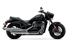 New 2017 SUZUKI BOULEVARD M50 GLASS SPARKLE BLACK The Suzuki Boulevard M50 is a muscle cruiser with sleek, yet powerful styling that includes slash-cut mufflers, a hard-tail look, and drag-style bars. The distinctively shaped headlight nacelle presents a look that’s uniquely Suzuki. Wherever you ride, the M50 offers responsive handling and an exceptionally comfortable ride, thanks to its inverted forks, smooth, single-shock rear suspension and ideally designed saddle. Its 50-cubic-inch V-twin engine with advanced Suzuki fuel injection is equally impressive, producing a load of torque for strong acceleration in every gear.