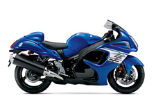 New 2017 SUZUKI GSX-R1300 HAYABUSA PEARL VIGOR BLUE / GLASS SPARKLE BLACK The Suzuki Hayabusa is quite simply the Ultimate Sportbike. Twist the throttle and it responds with awesome acceleration and crisp throttle response in every gear with an unbelievable top-end charge. Thanks to a lightweight and rigid twin-spar aluminum frame and state-of-the-art suspension, that performance is matched by equally impressive handling, providing exceptional control in tight corners, reassuring stability in sweeping turns and a smooth ride on the highway. The sleek, aerodynamic body work functions as it appears so the Hayabusa slips through the wind like a Peregrine Falcon.