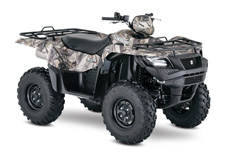 New 2017 SUZUKI KINGQUAD 750AXI TRUE TIMBER XD3 CAMOUFLAGE aking advantage of Suzuki’s three-decades-plus experience with four-wheelers, the 2017 Suzuki KingQuad 750AXi is designed for phenomenal performance on the trail or on the job. Its fuel-injected engine features a twin-spark-plug cylinder head with iridium, projection-type spark plugs, and refined intake and exhaust cam profiles for quick starting in cold weather and smooth, strong overall performance. The KingQuad’s advanced chassis lets you float over rough obstacles with ease while still being able to haul or tow what you need to get the job done