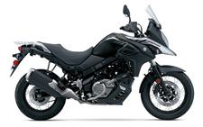 New 2017 SUZUKI V-STROM 650XT BLACK Renowned for its versatility, reliability and value, the V-Strom 650 has attracted many riders who use it for touring, commuting, or a fun ride when the spirit moves them. It is a touchstone motorcycle balanced with a natural riding position, comfortable seat and a flexible engine character that produces stress-free riding during brief daily use or a high-mile adventure. The new 2017 V-Strom 650XT now marries the looks of the V-Strom 1000 and the prior V-Strom 650XT, unifying the V-Strom family. This new V-Strom has increased engine performance and great fuel economy while achieving world-wide emission standards. A number of other updates, including weight savings, a thinner chassis, and some adventure-ready extras has resulted in a V-Strom that is more versatile, more controllable, and more accessible to elevate its total performance so it’s simply “More V-Strom”. And that’s what a rider wants; more of a good ride.