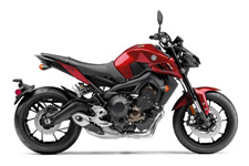 New 2017 YAMAHA FZ-09 CANDY RED THE ULTIMATE STREET FIGHTER ‑ NOW EVEN MEANER The new FZ‑09’s powerful 847cc in‑line 3‑cylinder crossplane crankshaft concept engine and new refinements deliver huge thrills, style and class‑leading performance.