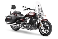 New 2017 YAMAHA V STAR 950 TOURER BLACK CHERRY TOUR IN STYLE, PERFOMRANCE & VALUE – Serious middleweight performance & style in a confidence inspiring ride with convenient quick release backrest and winshield.