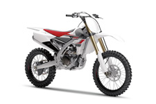 New 2017 YAMAHA YZ450F WHITE / RED Multi Moto Shootout Winner – Dirt Rider, MotorcycleUSA.com and VitalMX.com shootout winner. Huge power and industry‑best suspension, even better for 2017.