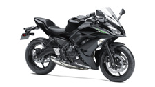 New 2017 KAWASAKI NINJA 650 METALLIC SPARK BLACK Strong power and nimble handling highlight the new 2017 Ninja 650 motorcycle. Exciting and easy to ride with sporty performance and aggressive styling, the modern Ninja 650 stays true to its Ninja roots. Rounding out the package, a comfortable and adaptable upright riding position makes the Ninja 650 an exceptional everyday ride.