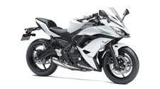 New 2017 KAWASAKI NINJA 650 PEARL BLIZZARD WHITE Strong power and nimble handling highlight the new 2017 Ninja 650 motorcycle. Exciting and easy to ride with sporty performance and aggressive styling, the modern Ninja 650 stays true to its Ninja roots. Rounding out the package, a comfortable and adaptable upright riding position makes the Ninja 650 an exceptional everyday ride.