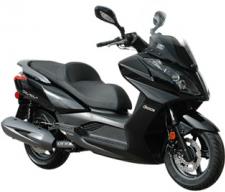 New 2017 KYMCO DOWNTOWN 300I The 2017 Downtown 300i is the perfect ride for the urban warrior insomuch as it combines the open road performance of a maxi-scooter with the agility of a sport bike. This mid-range displacement cruiser is powered by a 298cc, 4-valve, fuel-injected engine mated to a lightweight dual-cradle steel chassis and a smooth-shifting CVT automatic transmission. Dual-beam quartz Halogen lights illuminate city streets and the lighted under seat storage is perfect for storing helmets or backpacks. Top it all off with a 5-in-1 ignition key lock and gas cap system and you’re ready to go downtown in style.