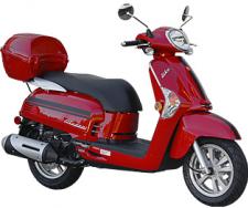 New 2017 KYMCO LIKE 200I With a nod to the nostalgic, KYMCO USA introduces the Like 200i, the perfect combination of vintage design and modern technology. Sister to prior model year’s popular Like 50, the Like 200i is a fast, agile, economic and reliable mid-range scooter designed to honor the breed’s history while at the same time adapting it to a 21st century lifestyle. Power comes from a 163cc, 4-stroke, fuel-injected engine married to a smooth-shifting CVT automatic transmission. Available in Metallic Gold, Red, Matte Black and White with a color-matched top box, the Like 200i easily is transformed when you choose from a wealth of available accessories.