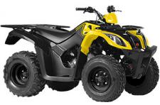 New 2017 KYMCO MXU 150X Although it is the smallest of the KYMCO Utility ATVs, the new MXU 150X plays very big. Powered by an air-cooled 149cc 4-stroke engine, the MXU 150X comes with front and rear racks that can accommodate gear up to 50 pounds and is capable of towing loads up to 220 pounds. A CVT automatic transmission with basic forward, neutral and reverse gears is standard along with pre-load adjustable shocks, drum front and single disc rear brakes, dual A-arm front suspension and swing arm rear suspension. A great entry-level utility, the MXU 150X also comes with a KYMCO rider training instructional DVD
