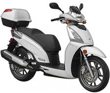 New 2017 KYMCO PEOPLE GT 300I One ride is all it takes to appreciate the performance, style and balance of KYMCO’s People GT 300i. Distinctive contemporary design, ergonomic comfort and modern technology give this scooter instant rider appeal. With, a clock, trip meter, fuel and temperature gauges, speedometer odometer and tachometer, it’s easy to monitor the performance of the 298cc, 4-stroke, 4-valve SOHC, liquid-cooled and fuel-injected engine. Add 16-inch alloy wheels, telescopic front fork, adjustable rear shocks, a smooth-shifting CVT automatic transmission, under seat storage, a helmet hook and top box and you have a winning formula for negotiating city streets or country roads.