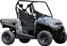 New 2017 KYMCO UXV 450I CAMO Need quick access to a favorite hunting or fishing spot? Just load the compact UXV 450i Camo in the bed of your pickup and head out. With its 443cc engine, mid-size chassis and True Timber New Conceal camo, it’s the perfect choice for the outdoors. Ready to tackle any job, the UXV 450i Camo has a 440-pound cargo bed with gas-assisted dump and built-in tailgate storage. When things get rough, shift the CVT automatic transmission from 2WD to 4WD and watch the UXV 450i Camo perform. A bench seat and tilt steering wheel enhance its class-leading ease of access.