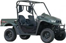 New 2017 KYMCO UXV 700I TURF With independent dual A-arm suspension and differential lock both front and rear, the UXV 700i Turf is capable of easier, tighter turns which make it ideal for home yard use or for commercial landscape applications. Powered by a 695cc, fuel-injected and liquid-cooled 4-stroke, SOHC engine, it features push-button on-demand 2WD/4WD and KYMCO’s dependable CVT automatic transmission. Hydraulic disc brakes are the key to controlled stops on any surface. Easy-on-the-lawn turf tires, a tilting 420-pound cargo bed, 1,200 pound towing capacity and 2-inch receiver hitch complete the basic package. Amenities like a locking glove box and beverage holders also come standard.