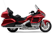New 2017 HONDA GOLDWING AUDIO COMFORT NAVI XM CANDY RED For over four decades, the Gold Wing has been refining the concept of the perfect touring bike. Starting with its horizontally opposed engine offering power, smoothness and ultimate performance. It also sports shaft final drive and a chassis designed for day long comfort, full-coverage bodywork and integrated luggage to tackle any ride in style and comfort.