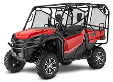 New 2017 HONDA PIONEER 1000-5 DELUXE RED When it comes to finding new, innovative ways to solve problems, Honda has always risen to the challenge. Take our family of Pioneer 1000s. These great side-by-sides got it right the first time in terms of comfort, handling, hauling, and user-friendly features, but we’ve taken the opportunity to make them even better this year. By applying a hefty dose of Honda technology, we’re giving you what we think is the best side-by-side out there—the new Pioneer 1000 Limited Edition. What makes it so special? First, the combination of Honda’s exclusive automatic Dual-Clutch Transmission (DCT), combined with our revolutionary I-4WD technology. Then we’ve added FOX QS-3 shock absorbers, and have enhanced the Pioneer 1000’s comfort and protection features.