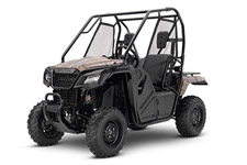 New 2017 HONDA PIONEER 500 PHANTOM CAMO Choosing the right tool is the job half done. And it can make whatever you’re trying to do a lot more fun. For thousands of side-by-side owners, the right tool for the job is a Honda Pioneer 500. It’s big enough to seat two easily, but at just 50 inches wide, it can fit where bigger side-by-sides can’t, letting you explore trails with width restrictions. That means it also fits into a full-sized pickup’s bed easily. But the Pioneer 500 still offers plenty of power, and is loaded with features, including for 2017, a new automatic transmission with AT/MT modes. And then there are the best features of all: Honda quality and dependability.