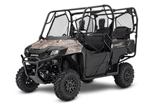 New 2017 HONDA PIONEER 700-4 DELUXE PHANTOM CAMO Who says you can’t improve on perfection? Some side-by-sides get it right from the very start. And some get it better than right. Like the Honda Pioneer 700s. We’ve taken what was already a great side-by-side and made it even better for 2017. That’s because we’re introducing the new Pioneer 700 Deluxe models. With even more features, new color options, new shifting options, power steering and new safety features, the standard or Deluxe models are going to be the perfect side-by-side choice for thousands of owners.