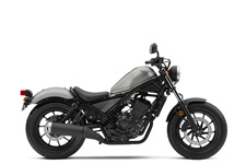 New 2017 HONDA REBEL 300 MATTE SILVER METALLIC This bike oozes style. From its blacked-out looks and low-slung seat, to its compact frame, the Rebel 300 rocks as is, or makes the perfect platform for customization. But don’t let that steal the thunder from its performance, because it’s also equipped with a sporty engine, a great lean angle and of course, Honda reliability. All together, the Rebel 300 delivers the performance and style riders of all skill levels can enjoy.