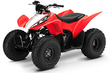 New 2017 HONDA TRX90X RED Kids have a lot of choices today: virtual reality, role playing, reality TV, social media. Here’s a novel idea, though, and one that never goes out of style: How about real reality? Like getting outdoors, in the sunshine and fresh air and the dirt every kid loves to play in? With a Honda TRX90X, the world is your sandbox. It’s the entry-level ATV that’s designed to be beginner friendly, yet offers enough sporty performance for anyone who wants to have fun. And best of all, it’s pure Honda through and through, so you know you’re starting them off right.