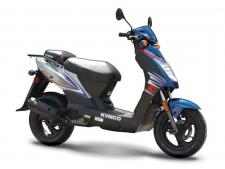 New 2018 KYMCO AGILITY 50 The KYMCO Agility 50 is the best-priced, most-reliable, shoe-saving-alternative for urban commuting on any planet from Mercury to Jupiter.
For easy going crossing campuses and on metro commutes, the KYMCO Agility 50 is an ultra-high mileage scooter in the class of “mopeds”, requiring no operator’s license or MC endorsement, in most states. Providing 102-miles per gallon of riding pleasure, the Agility 50 is lightweight, easy to start, easy to ride, easy to buy, and easy to park; the KYMCO Agility 50 deliveries the best scooter value in this class. It’s just twist-and-go with the Agility 50, making riding it easier than riding a bicycle. The passenger pad doubles as a rider backrest and there is ample storage space under the seat. The Agility 50 is the perfect-starting, perfect-starter scooter for riders of any legal age. Available in Orange/Black, Red/Black, Blue/Silver.