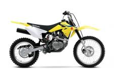 New 2018 SUZUKI DR-Z125L Here comes the 2018 DR-Z1250L to make sure young and smaller stature riders can tackle the dirt. Larger 19-inch front and 16-inch rear tires, as well as a front disc brake, deliver big bike performance to a size appropriate motorcycle. Styled to mirror Suzuki’s Championship-winning RM-Z and RMX models, this DR-Z promotes a more race-oriented look while the sharp handling and strong low-to-mid end power provide the get-up-and-go that defines off-road bikes. The looks are a testament that you can’t judge a book by its cover because the DR-Z125L is an unassuming package packed with loads of fun.