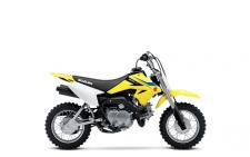 New 2018 SUZUKI DR-Z70 The time has come to get your little ones on the dirt! The Suzuki 2018 DR-Z70 brings ease and convenience to young riders getting started on two wheels. With an automatic clutch, 3-speed transmission, electric starting and a low 22-inch seat height, this race styled bike will help build confidence and riding ability for young supervised riders. The 67cc engine delivers a smooth, controllable powerband and adult supervisors can adjust its power level so young riders can learn at a proper pace.