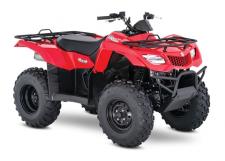 New 2018 SUZUKI KINGQUAD 400 ASI RED Whether you’re working hard or getting away from it all, the 2018 Suzuki KingQuad 400ASi helps you every step of the way. The fully automatic Quadmatic transmission has two and four-wheel drive modes to handle rough trail conditions while completing even the most demanding chores. Along with exceptional engine performance across the powerband, its high-performance iridium spark plug and Pulsed-secondary AIR-injection (PAIR) system helps provide outstanding fuel efficiency, and clean emissions.