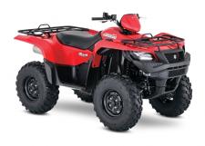 New 2018 SUZUKI KINGQUAD 750 AXI RED Taking advantage of Suzuki’s three-decades-plus experience with four-wheelers, the 2018 Suzuki KingQuad 750AXi is designed for phenomenal performance on the trail or on the job. Its fuel-injected engine features a twin-spark-plug cylinder head with iridium, projection-type spark plugs, and refined intake and exhaust cam profiles for quick starting in cold weather and smooth, strong overall performance. The KingQuad’s advanced chassis lets you float over rough obstacles with ease while still being able to haul or tow what you need to get the job done.