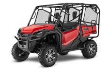 New 2018 HONDA PIONEER 1000-5 DELUXE RED 2018 HONDA PIONEER 1000-5 DELUXE RED
All side-by-sides face the same challenges, but it’s how they solve them that sets Honda’s Pioneers apart. Smart technology. Superior materials. Refined engineering. And something nobody else can match: Honda’s well-earned and world-famous reputation for reliability and overall quality. And the farther you go or the harder you work, the more that means. This year’s Honda Pioneer 1000 lineup is a perfect example. These great side-by-sides got it right the first time in terms of comfort, handling, hauling, and user-friendly features. Available in both three- and five-seat versions, in addition to their innovative features, from our flagship Pioneer 1000-5 Limited Edition right through our line to the Pioneer 1000, you can count on a Honda, year after year, mile after mile, adventure after adventure.
PIONEER 1000-5 DELUXE Adds: LED headlights, 14 aluminum wheels, available Honda Phantom Camo®
247188
