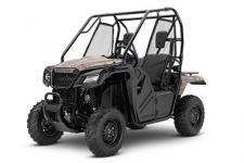 New 2018 HONDA PIONEER 500 PHANTOM CAMO 2018 HONDA PIONEER 500 PHANTOM CAMO
Even though the Pioneer 500 is trim in size, it’s still a giant in terms of what it can accomplish. The powerful 500-class engine delivers plenty of low-rpm torque and a wide powerband to accomplish the job, big or small. Got something to tow? The Pioneer 500 can handle a 1000-pound towing load, and the rear rack can hold 450 pounds. Plus, the automatic five-speed electric-shift transmission has a manual mode with paddle shifters so you can choose to let it shift automatically, or switch over into MT mode—even on the fly.
The Pioneer 500 is equipped with Independent Rear Suspension with dual-rate springs. This, combined with an open front differential and a locked rear axle gives you precise handling, plenty of power to both rear wheels full time, and a smooth ride for all-day comfort.
246923