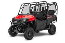 New 2018 HONDA PIONEER 700-4 RED 2018 HONDA PIONEER 700-4 RED
If you were stuck on one of those desert-island reality TV shows, what would you take with you? There’s no perfect choice, but a folding multitool or a Swiss pocket knife would probably be a great start.
Now, think of the world of side-by-sides. Which one most closely approximates a premium multitool: versatile, well-built, something you can count on in a wide variety of situations? The answer: a Honda Pioneer 700.
Displacement and size-wise, it sits right in the middle of our Pioneer lineup, which makes it not too big and not too small. You can configure it to carry two or four people, and can further refine it with trim packages and other features. The overall size and Honda refinement means it handles like a dream—a claim few other side-by-sides can make. And best of all, the Pioneer 700s are comfortable, a joy to drive in conditions that would wear you out on another side-by-side.
PIONEER 700-4 Adds: QuickFlip® Seating
247028