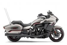 New 2018 YAMAHA STAR ELUDER LIQUID SILVER High Torque Engine with Cutting- Edge Rider Aids
Featuring a torque-rich 1854cc air-cooled V-twin, Star Eluder® produces smooth, effortless passing power even when fully loaded. And with ride-by-wire throttle control, traction control and selectable riding modes, the Eluder raises the bar for the classic V-twin bagger class.
Integrated Infotainment System
With paired fairing-mounted speakers and a large, high-mounted, touch- and voice-controlled infotainment system, the Star Eluder puts the rider in command. Music, navigation, communications and vehicle systems are integrated cleanly into a single system that sets new standards for two-wheeled technology.
Carefully-Developed Ergonomics
Star Eluder is designed around rider and passenger needs straight from the dealership floor, with a roomy rider positioning and adjustable controls. Heated seats for both rider and passenger come standard, with a low seat height for confidence at every stop.
Advanced Chassis
Designed around a rigid chassis and advanced suspension systems, the Star Eluder is built to offer Yamaha’s renowned handling ability when the road turns twisty, with excellent comfort and straight-line confidence.
GT Option Package
Riders that step up to the Star Eluder GT Option Package enjoy enhanced infotainment features including a CB radio, GPS navigation and SiriusXM®, as well as the confidence of an integrated security alarm system.