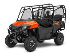 New 2018 HONDA PIONEER 700 4 DELUXE PEARL ORANGE 2018 HONDA PIONEER 700-4 DELUXE PEARL ORANGE
If you were stuck on one of those desert-island reality TV shows, what would you take with you? There’s no perfect choice, but a folding multitool or a Swiss pocket knife would probably be a great start.
Now, think of the world of side-by-sides. Which one most closely approximates a premium multitool: versatile, well-built, something you can count on in a wide variety of situations? The answer: a Honda Pioneer 700.
Displacement and size-wise, it sits right in the middle of our Pioneer lineup, which makes it not too big and not too small. You can configure it to carry two or four people, and can further refine it with trim packages and other features. The overall size and Honda refinement means it handles like a dream—a claim few other side-by-sides can make. And best of all, the Pioneer 700s are comfortable, a joy to drive in conditions that would wear you out on another side-by-side.
PIONEER 700-4 DELUXEAdds: Power Steering, AT/MT Mode, Paddle Shifters, QuickFlip Seating
247042